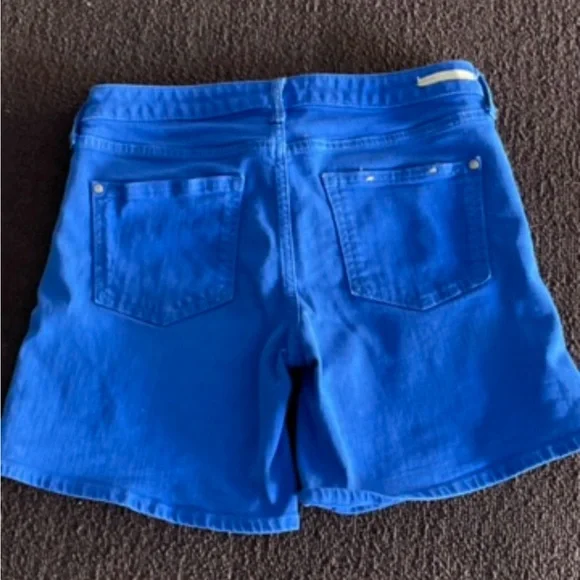 Pilcro & The Letterpress Anthropologie Denim Shorts Size 26 Cobalt Blue - Picture 8 of 9